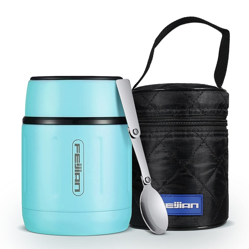 Hot/ Cold Food Thermos 316 Stainless Steel Vacuum Insulated Food Jar With Spoon