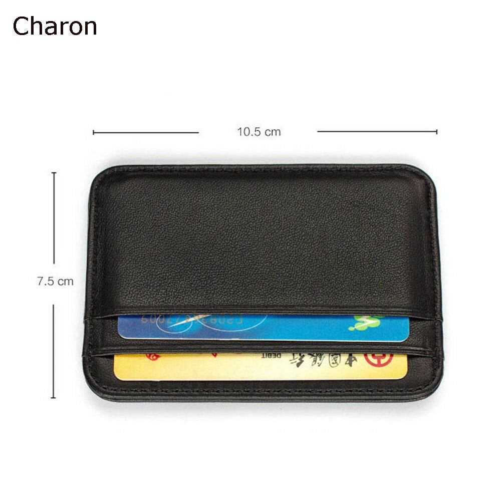 RFID Blocking Leather Credit Card Case Fashion Mini ID Card Holder Small Purse for Men Slim Men's Wallet Cardholder 10.5x7.5cm