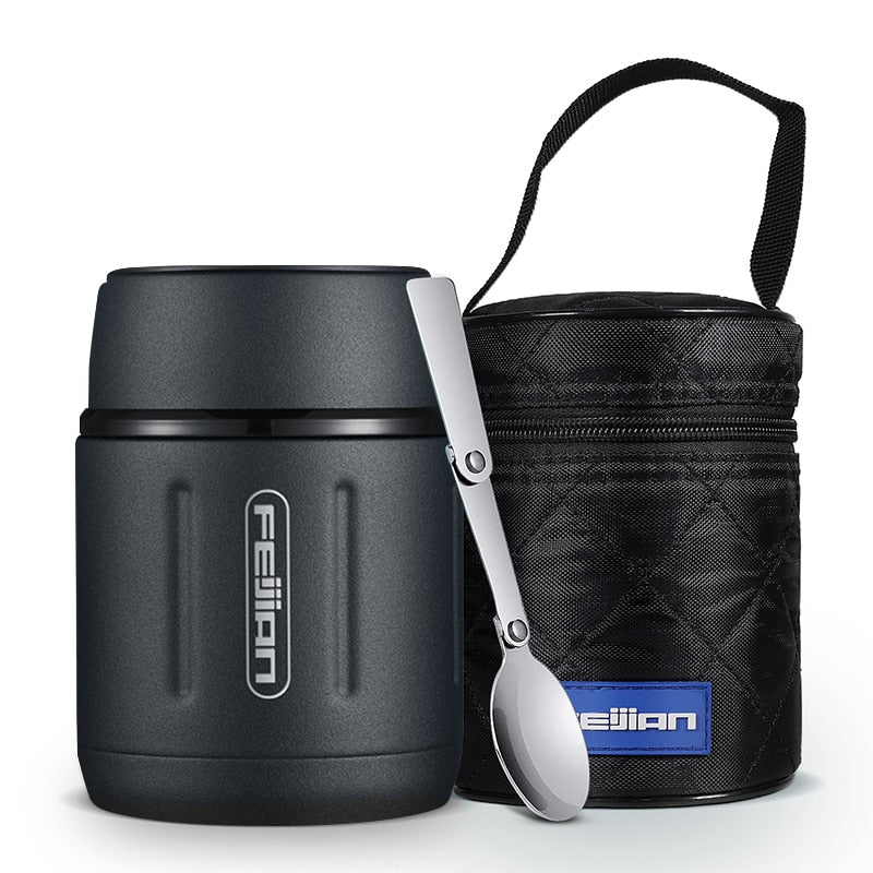 Hot/ Cold Food Thermos 316 Stainless Steel Vacuum Insulated Food Jar With Spoon