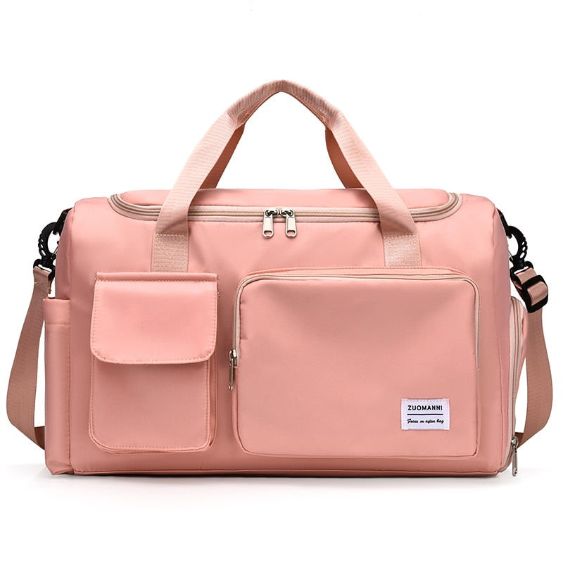 Travel Bag Luggage Handbag Women's Shoulder Bag Large Capacity Waterproof Nylon Sports Gym Bag Ladies Crossbody Bag