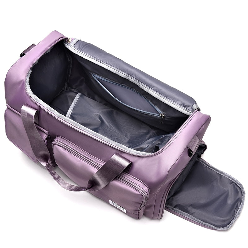 Travel Bag Luggage Handbag Women's Shoulder Bag Large Capacity Waterproof Nylon Sports Gym Bag Ladies Crossbody Bag