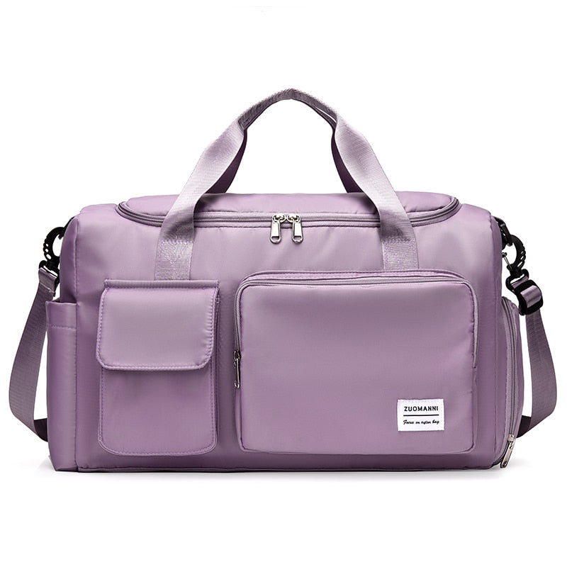 Travel Bag Luggage Handbag Women's Shoulder Bag Large Capacity Waterproof Nylon Sports Gym Bag Ladies Crossbody Bag