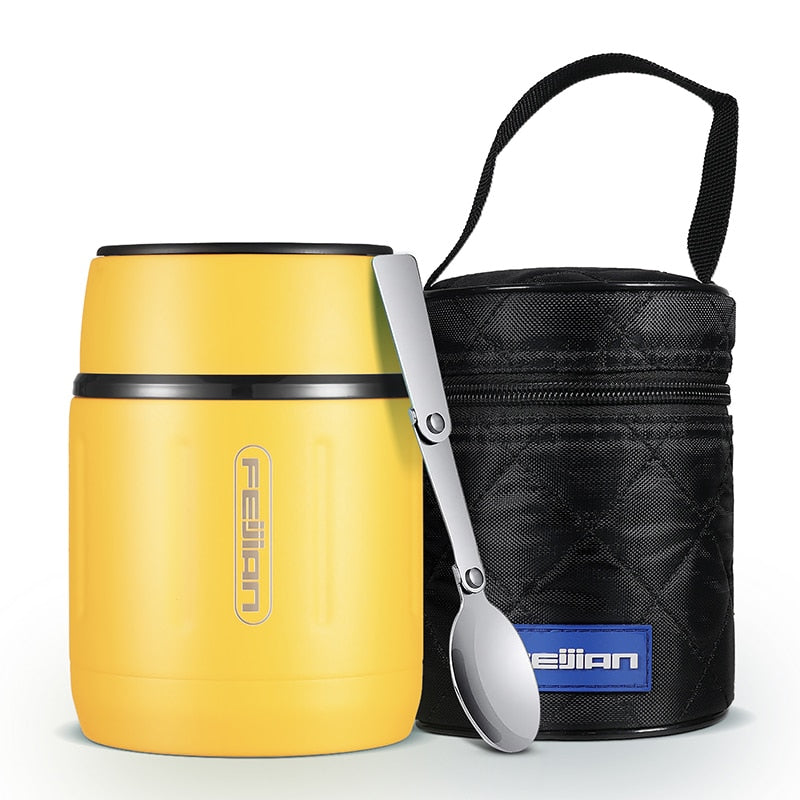 Hot/ Cold Food Thermos 316 Stainless Steel Vacuum Insulated Food Jar With Spoon