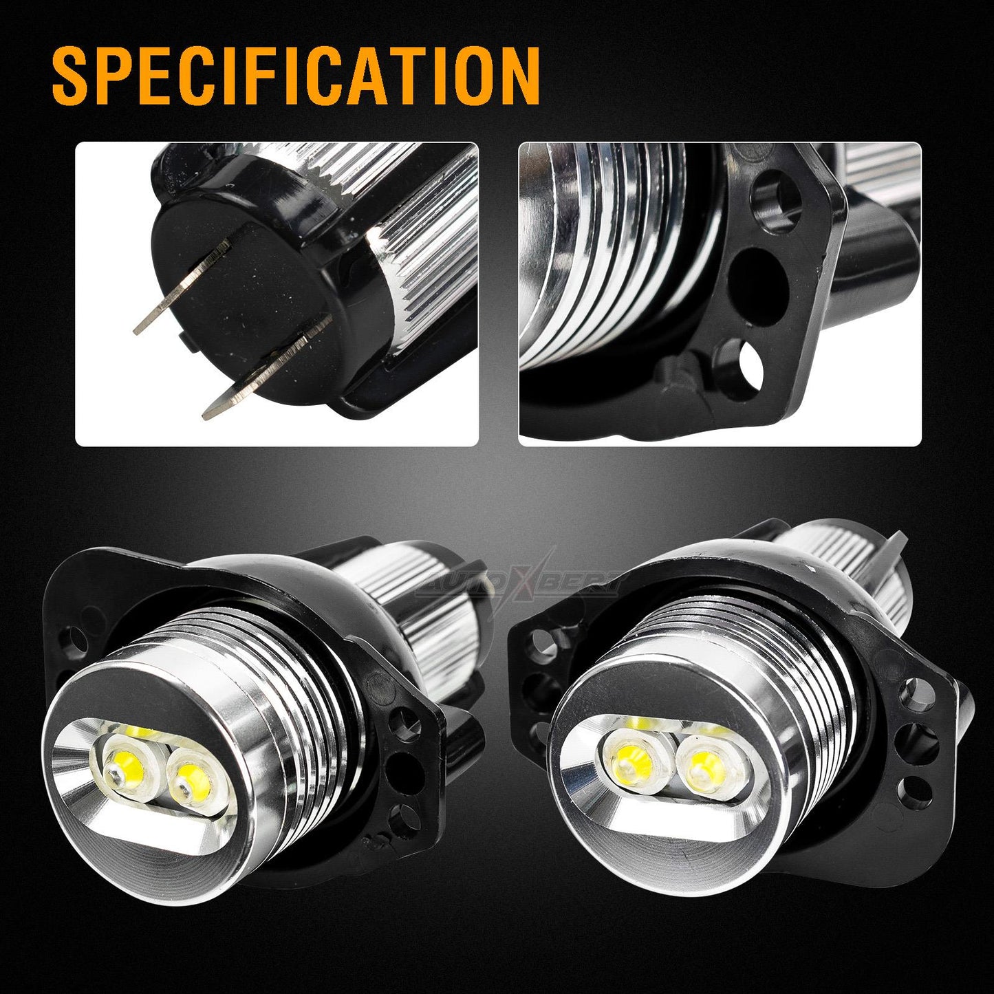 Bmw LED Angel Eyes Light Halo Ring Headlight Assembly Bulbs Lamp For BMW 3 Series E90 E91 2005-2008 Accessories White 6000K