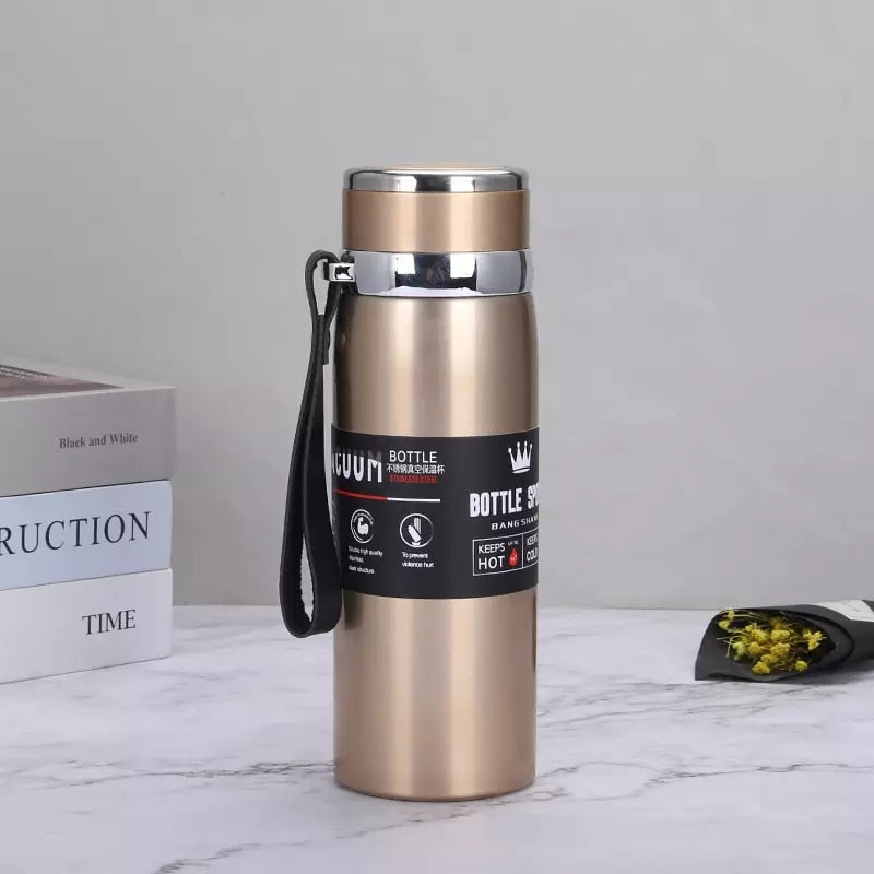 1000ml/800ml/600ml Double Stainless Steel Vacuum Flask Travel Office Fitness Thermos Water Bottle Coffee Tea Insulated Cup Mug