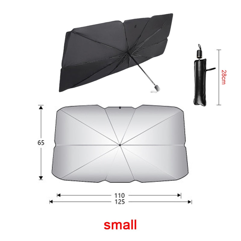 Car Sunshade Umbrella Car Sun Shade Protector Summer Sun Interior Windshield Protection Accessories For Auto Shading