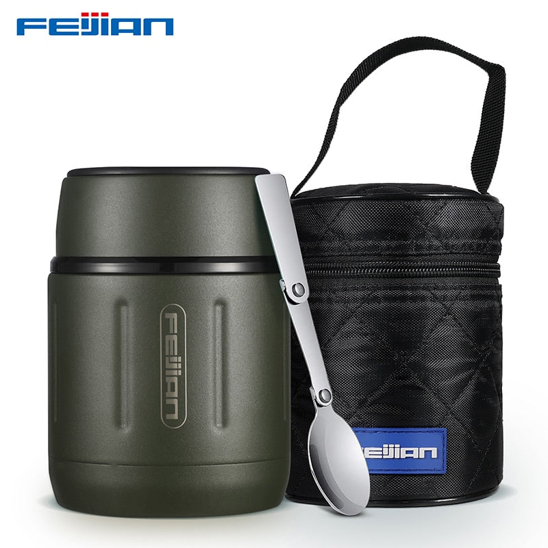 Hot/ Cold Food Thermos 316 Stainless Steel Vacuum Insulated Food Jar With Spoon