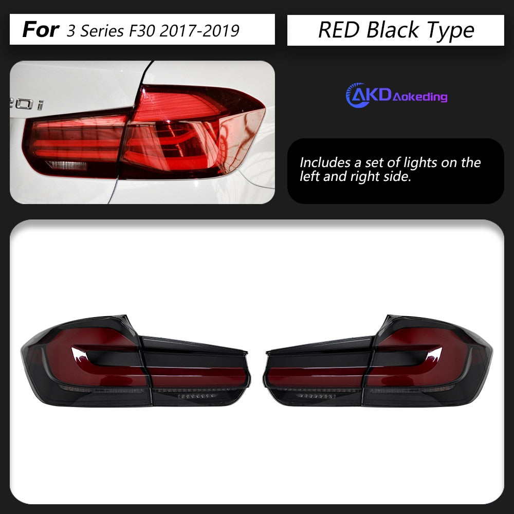 BMW F30 LED Tail Light 2013-2018 F35 F80 3D Rear Lamp 318i 320i 325i 330i 335i DRL Signal Auto Accessories