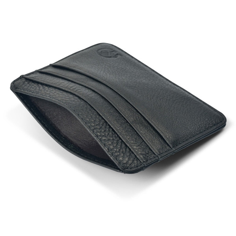 Fashion Cowhide Leather Wallet Driving Document Bag Mini ID Card Holder Men's Wallet Cardholder