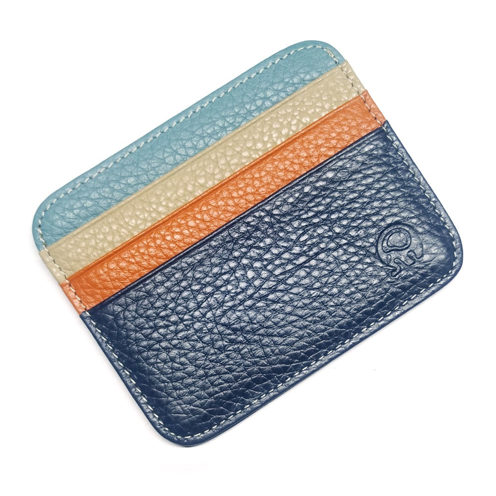 Fashion Cowhide Leather Wallet Driving Document Bag Mini ID Card Holder Men's Wallet Cardholder
