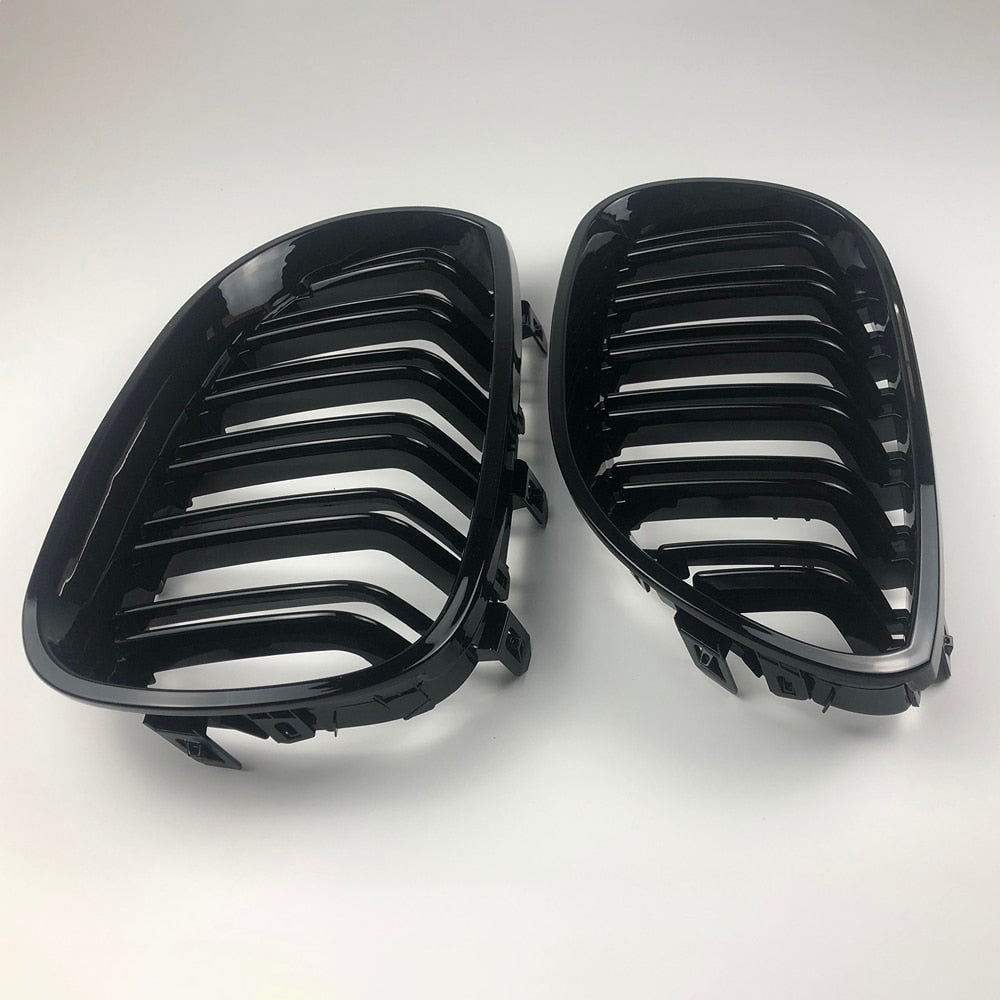 Front Bumper Kidney Grille Grill Hood Mesh Double Line For BMW E60 M5 E61 520i 545i 550i 535i 2003-2010 5 Series Refit Body Kit