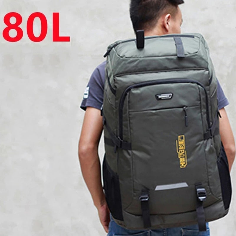 80L 50L Outdoor Backpack Climbing Travel Rucksack Sports Camping Backpack Hiking School Bag Pack For Male Female Women