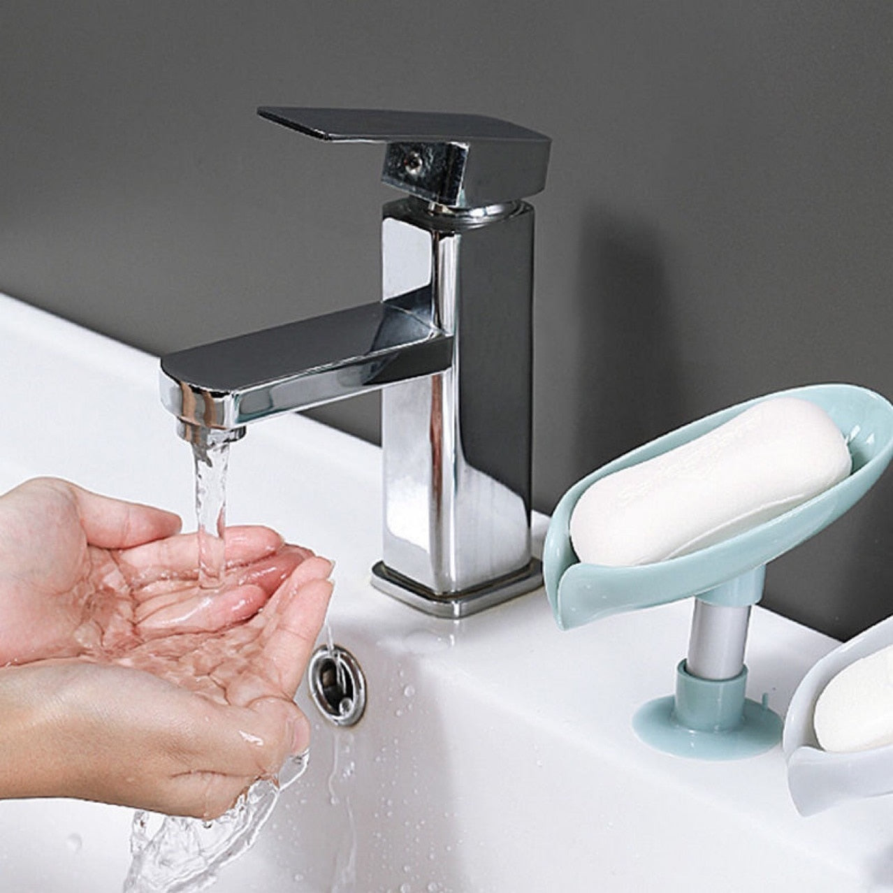 Draining Soap Box Storage Rack Punch-Free Suction Cup