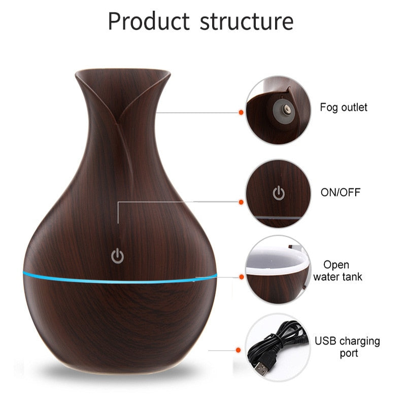 Humidifier Aromatizer Diffuser Ultrasonic Led Usb Lights