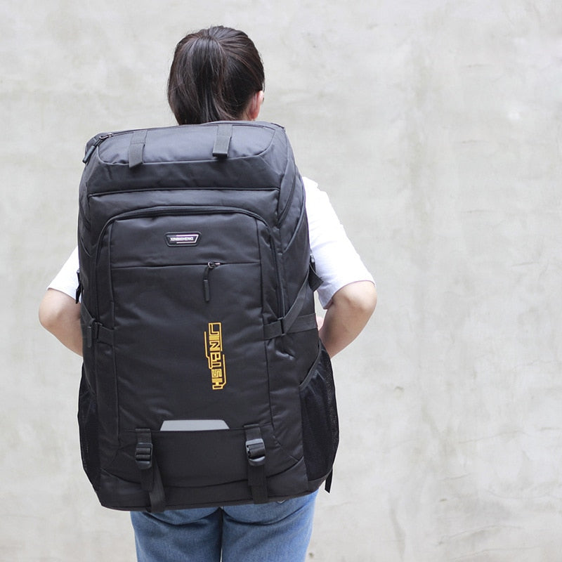 80L 50L Outdoor Backpack Climbing Travel Rucksack Sports Camping Backpack Hiking School Bag Pack For Male Female Women