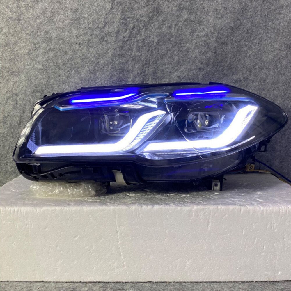 BMW 5Seires 2010-2017 F10 F11 F18 LED Headlight Retrofit G30 Style Signal Lights Turn High Low Car Lamp Accessories