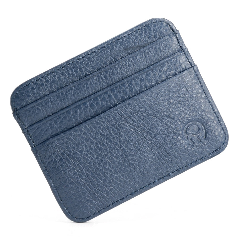 Fashion Cowhide Leather Wallet Driving Document Bag Mini ID Card Holder Men's Wallet Cardholder