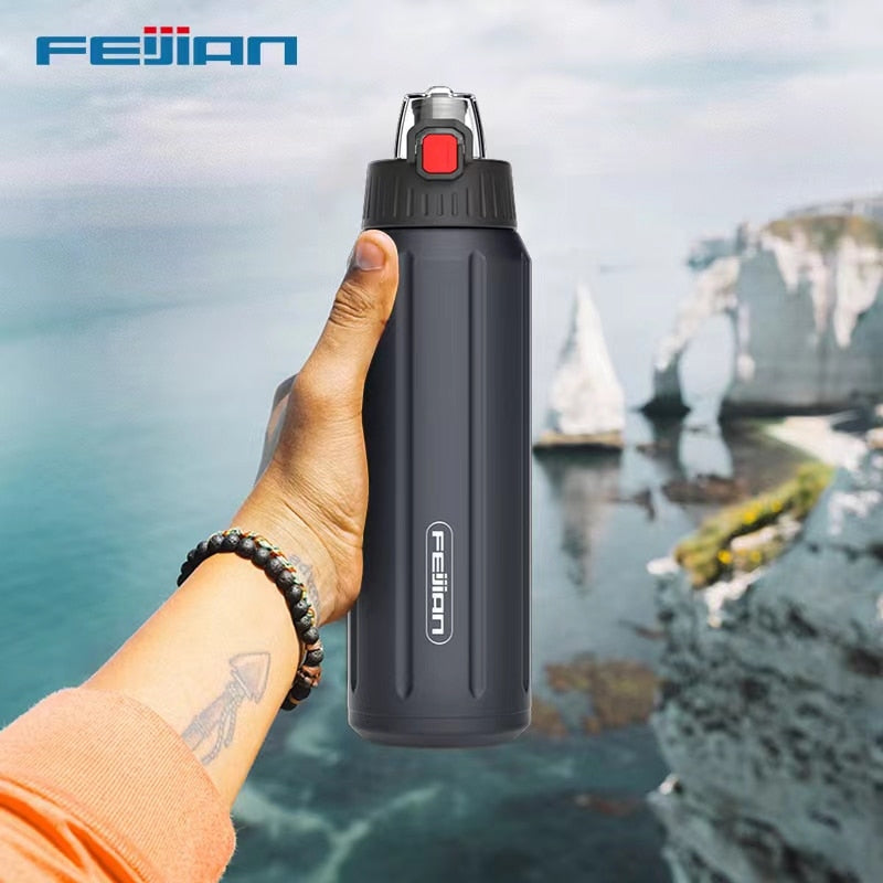 Double Wall Insulated Thermos, Sports Bottle, 600ml, 18/10 Stainless Steel, Vacuum Flask, Insulated Tumbler, Leak Proof ,Customize