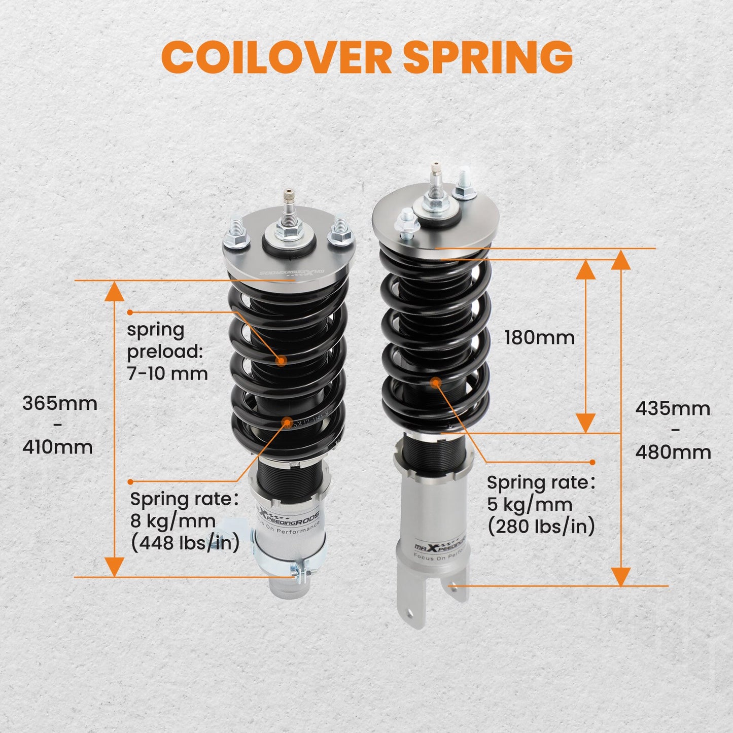 Acura Integra 1990-1993 or Civic CRX 1988-91 EE EF EC Front rear 24 Level Damper Adjustable Coilover