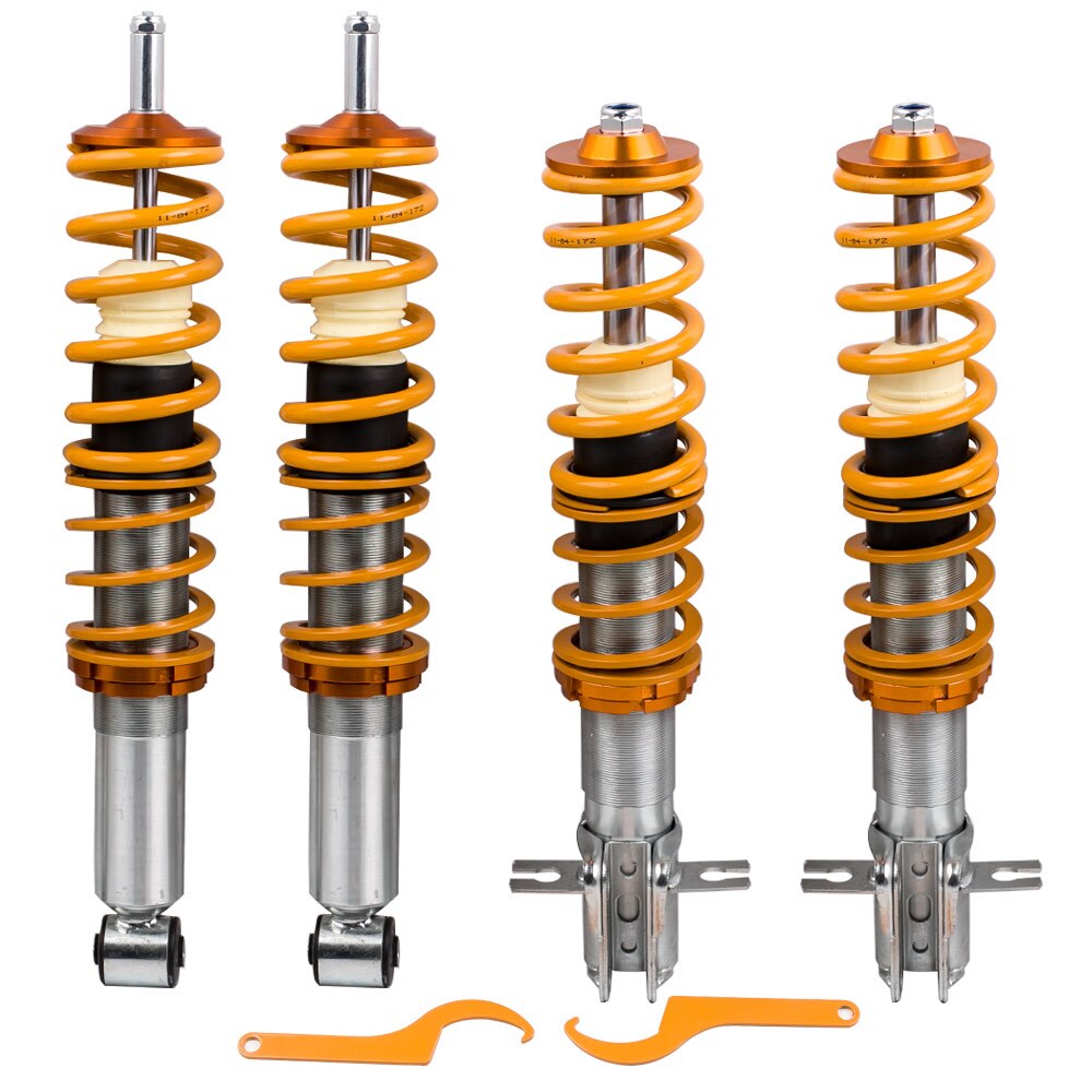 VW Rabbit/ Jetta/ Pickup Golf MK1 Coilover Lowering Kit Suspension Adjustable Shock Strut Kit For 17 155 1975-1984