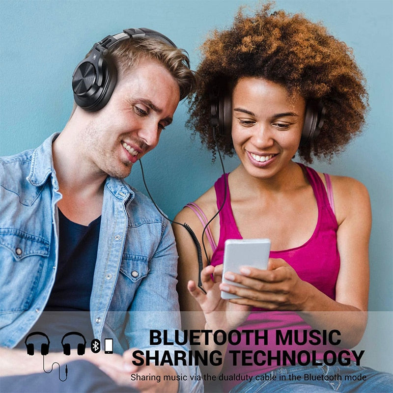 Fusion A70 Bluetooth 5.2 Headphones Stereo Over Ear Wireless Headset Professional Recording Studio Monitor DJ Headphones