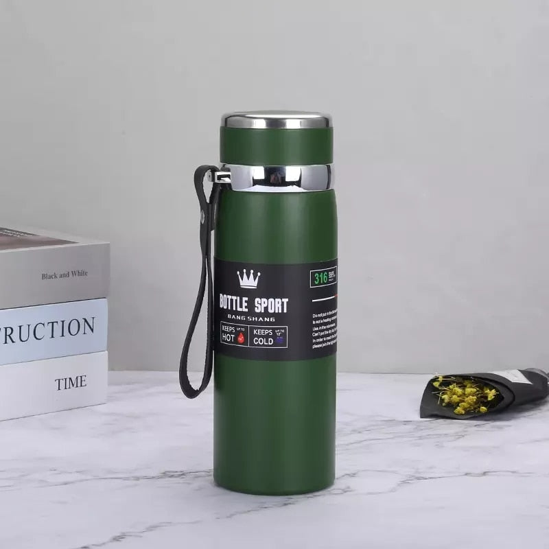 1000ml/800ml/600ml Double Stainless Steel Vacuum Flask Travel Office Fitness Thermos Water Bottle Coffee Tea Insulated Cup Mug