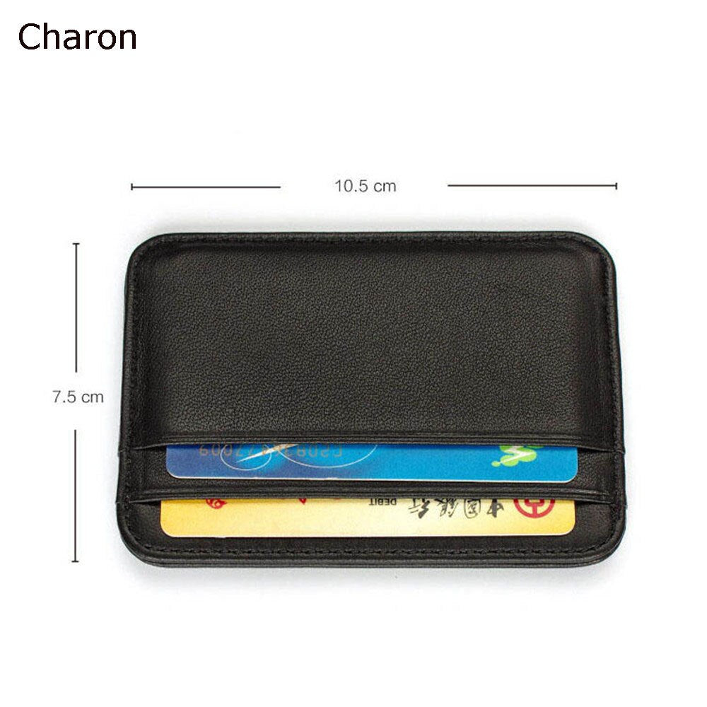 RFID Blocking Leather Credit Card Case Fashion Mini ID Card Holder Small Purse for Men Slim Men&#39;s Wallet Cardholder 10.5x7.5cm