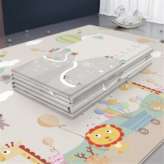 Large Size Foldable Children Carpet Cartoon Baby Play Mat Educational Baby Activity Carpet Waterproof and Easy to Store