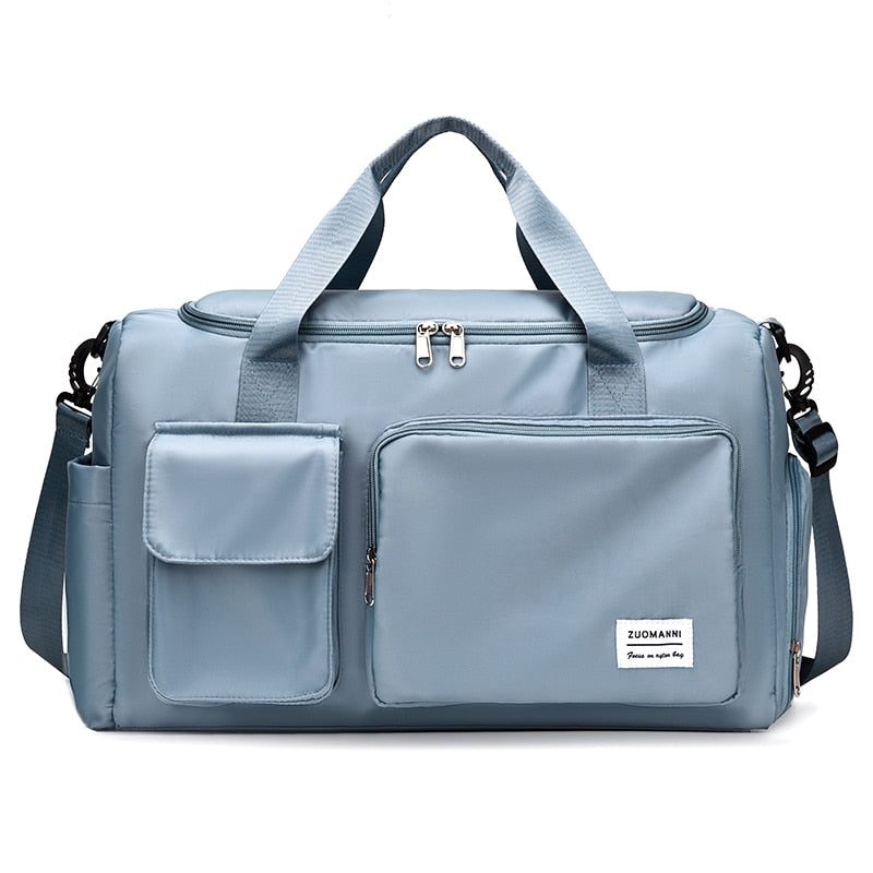 Travel Bag Luggage Handbag Women&#39;s Shoulder Bag Large Capacity Waterproof Nylon Sports Gym Bag Ladies Crossbody Bag