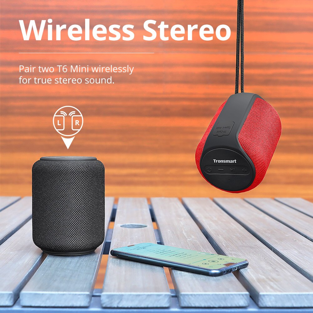 Mini Speaker Wireless Bluetooth Speaker with 360 Degree Surround Sound, 24H Playtime,IPX6 Waterproof