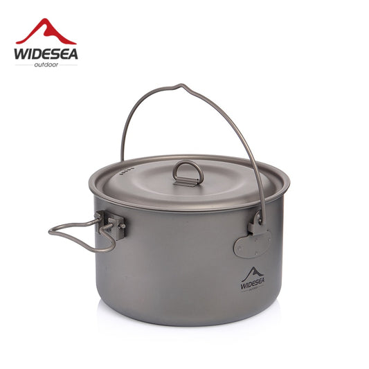 Titanium Lightweight Cookware set tourism cauldron Outdoor Cooking Pot Picnic Kitchen Hiking Trekking