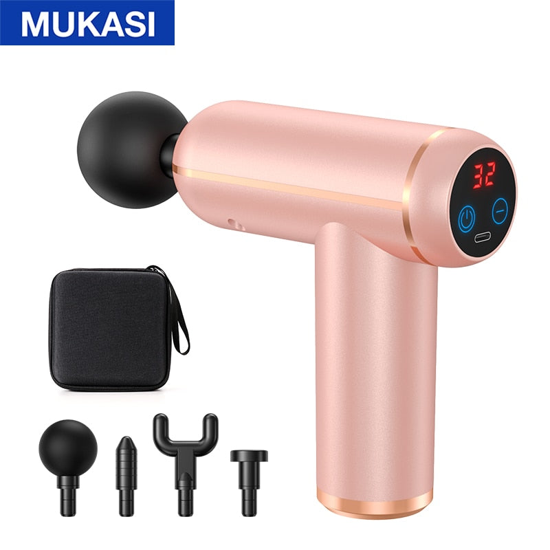 Massage Gun Percussion Pistol Massager For Deep Tissue Muscle Body Relaxation Mini Fitness Device