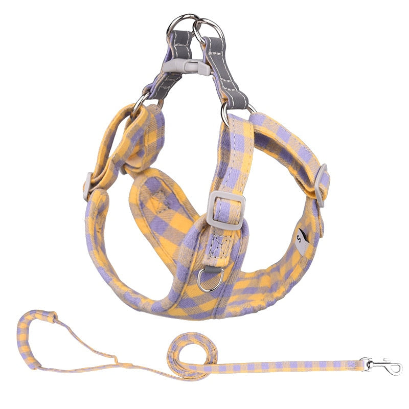 Cute Chihuahua Yorkie Small Dog Cat Harness Leash Set Sweet Bowknot Pets Puppy Cat Clothes Vest Ajustable for Pug French Bulldog
