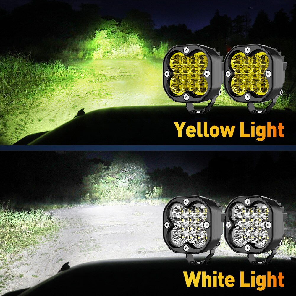 3 Inch Led Work Light Bar 12V Spotlights 4x4 Offroad Accessories LED Headlights Fog Lamp For Motorcycle Jeep Truck ATV