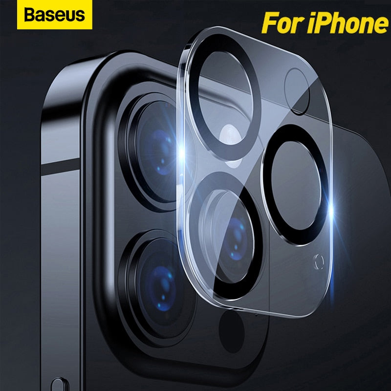 2pcs Camera Lens Protector for iPhone 14 pro 13mini pro max Full-Frame Lens Film Transparent Camera Glass Protection Case