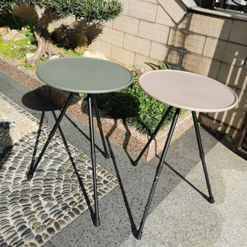 Outdoor Aluminum Alloy Table Folding Mini Round Table Portable Liftable Table Self-driving Camping Coffee Table