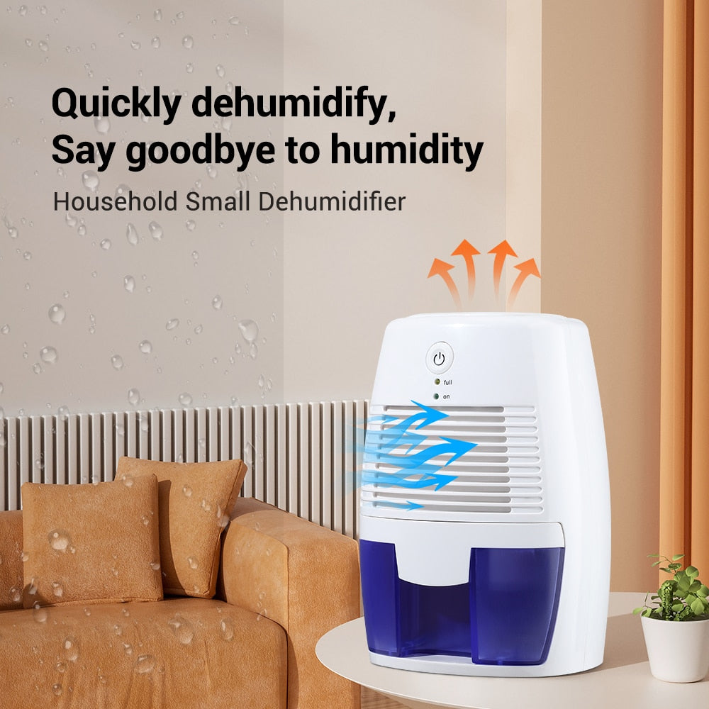 Portable Dehumidifier Air Purifier USB Mute Moisture Absorbers Air Dryer For Home Room Office Kitchen Deodorizer Dryer