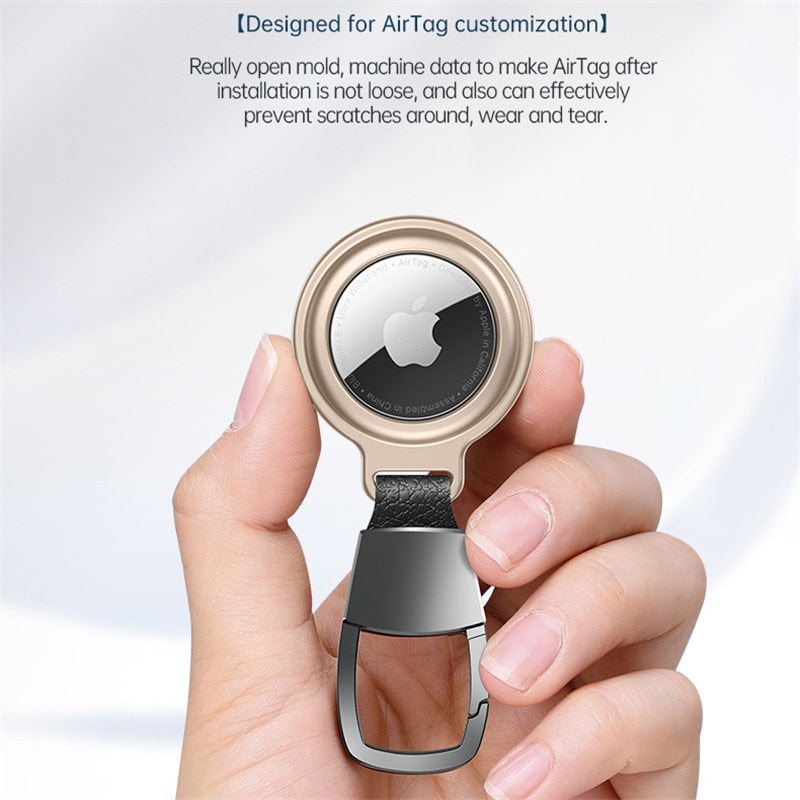 AirTag Metal Case Protecto With keychain Metal Magnetic Shockproof Anti Scratch Fall Protect Shell Cover For AirTag