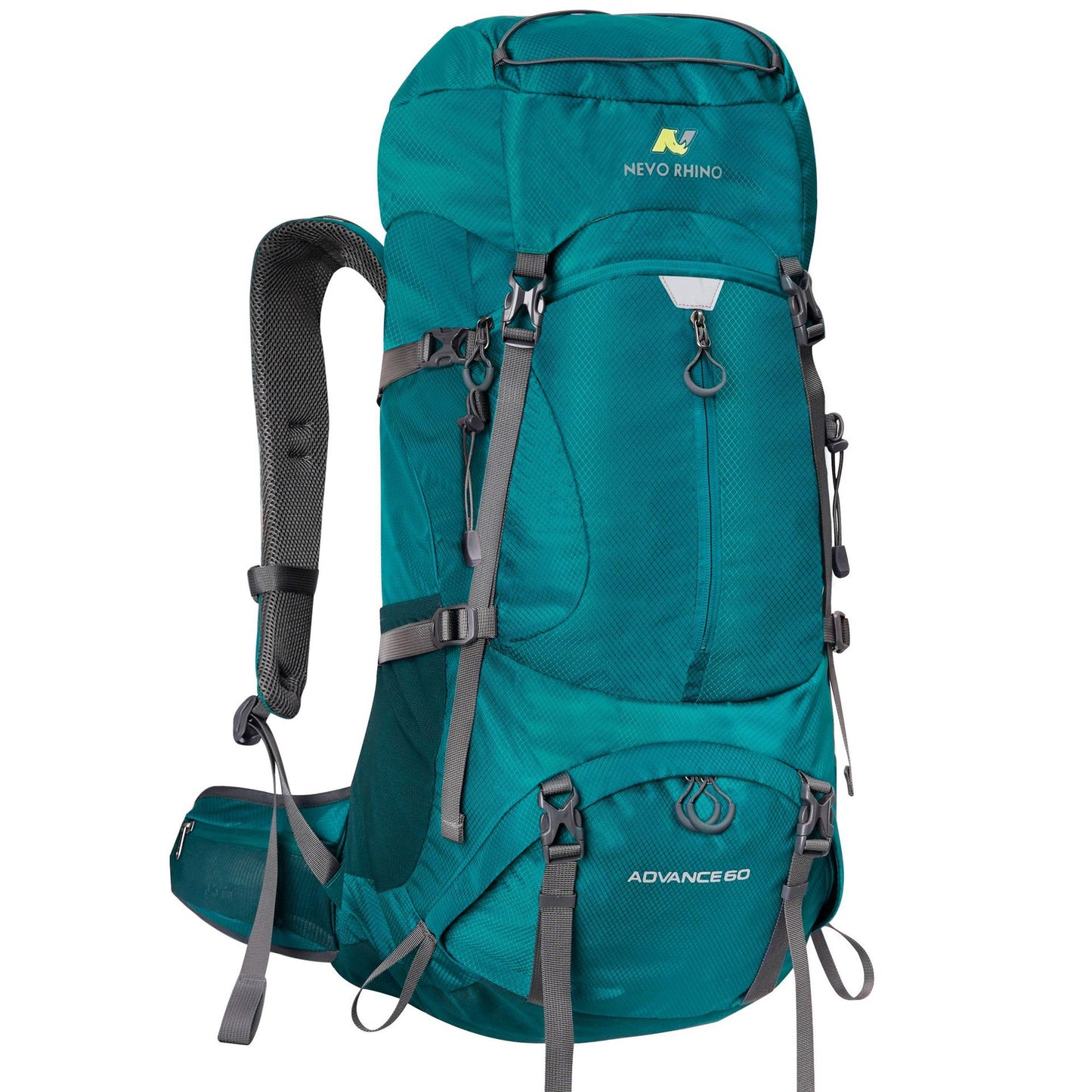 60L Men Unisex Outdoor Hiking Backpack Travel Pack Sports Bag Pack Fishing Bag Climbing Camping Rucksack for Male Women Female