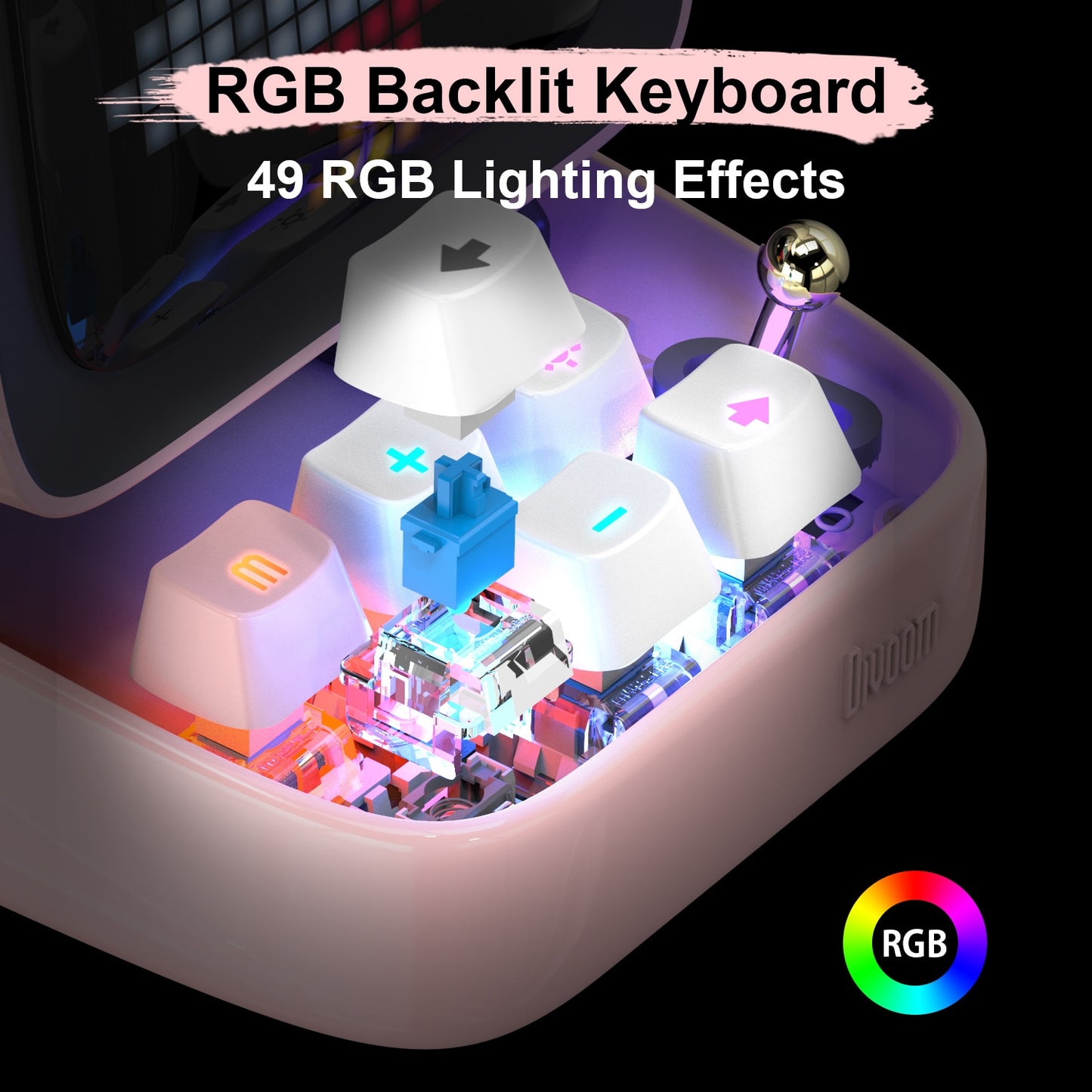 Bluetooth Portable Speaker Alarm Clock DIY LED Display Board, Cute Gift Home Light Decoration