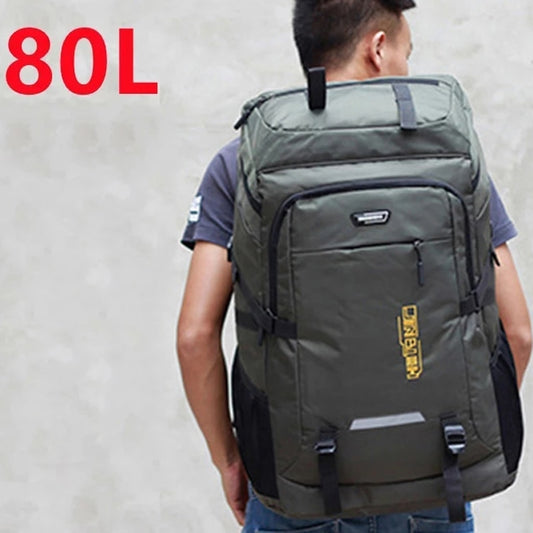 80L 50L  Outdoor Backpack Climbing Travel Rucksack Sports Camping Backpack Hiking School Bag Pack For Male Female Women