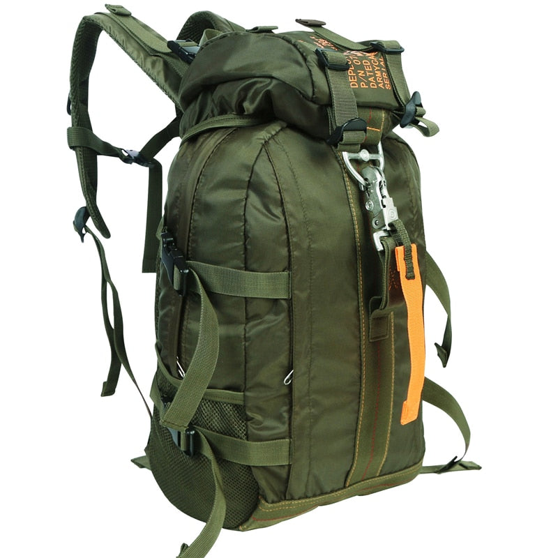 Nylon Waterproof Backpack Climbing Travel Bags Lightweight Hiking Backpacks Outdoor Sport School Bag for Men Women Black