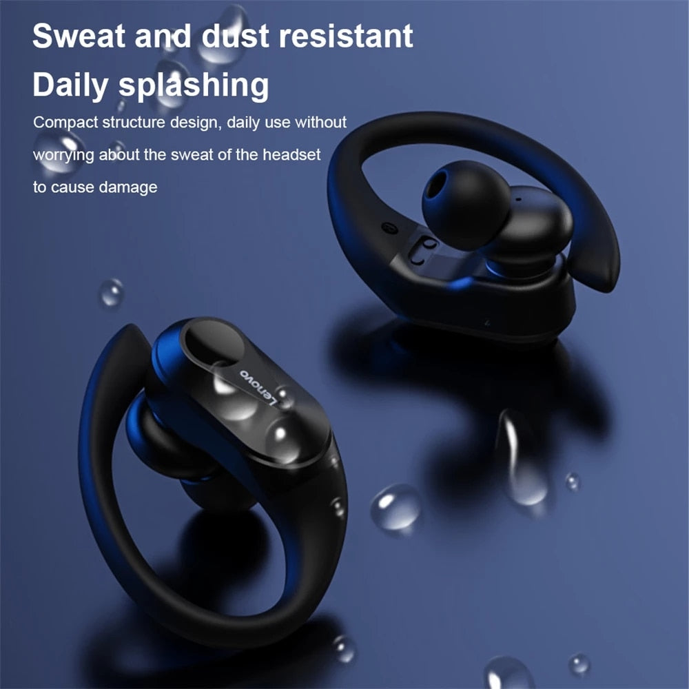 Workout Earphones Bluetooth Wireless Sports Headphones LED Digital Display HiFi Stereo Noise Reduction Earbuds