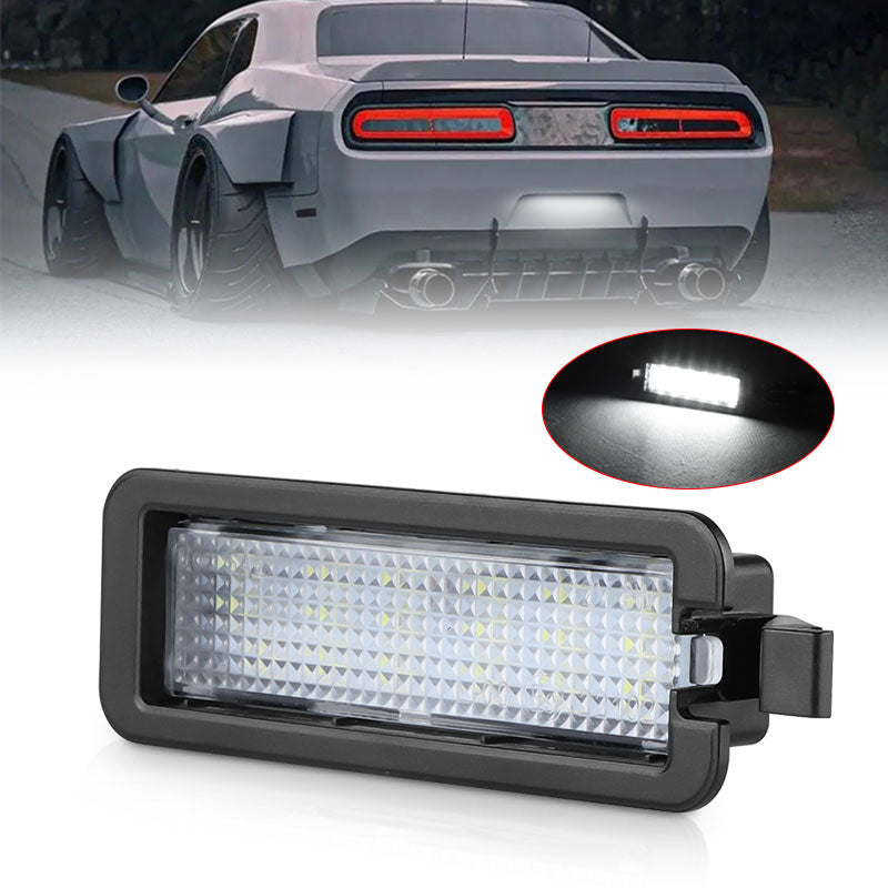 LED License Plate Tag Light Lamp for Dodge Charger Challenger 2015 2016 2017 2018 2019 2020 2021 2022 for 2017-up Jeep Compass