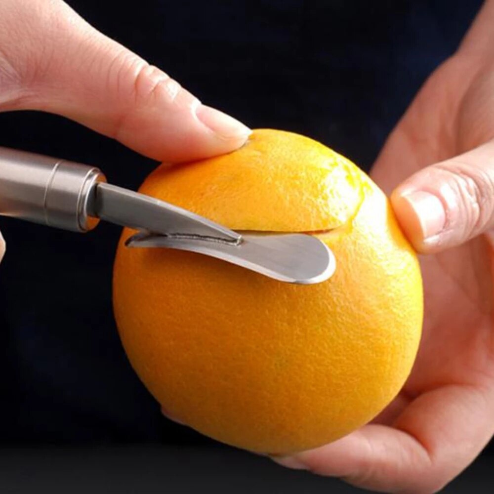 Orange Peeler Stainless Steel Lemon Orange Peeler Practical Fruit Grapefruit Opener Cutter Kitchen Gadgets For HouseholdSupplies