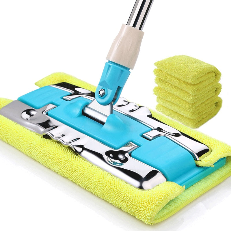 Floor Mop Flat Mop Wash Free 360° Rotate Brand Custom New Mop Wet Quick-Drying No Watermark High Quality Lazy Mops