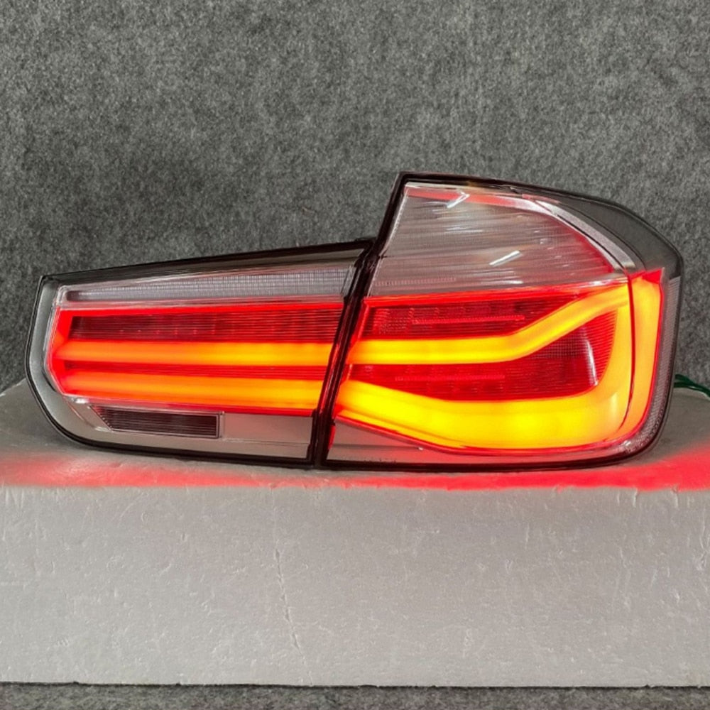 BMW LED Clear Rear Light 3Series F30 F35 F80 Taillight Custom White Clear Lens Lci Car Modified Singal Lamps Turning Brake Lights