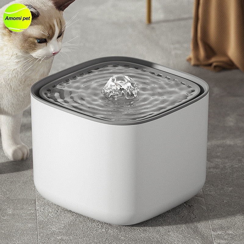 3L Cat Water Fountain Auto Recirculate Filter Large Capacity Filtering Cat Water Drinker USB Electric Mute Cats Water Dispenser