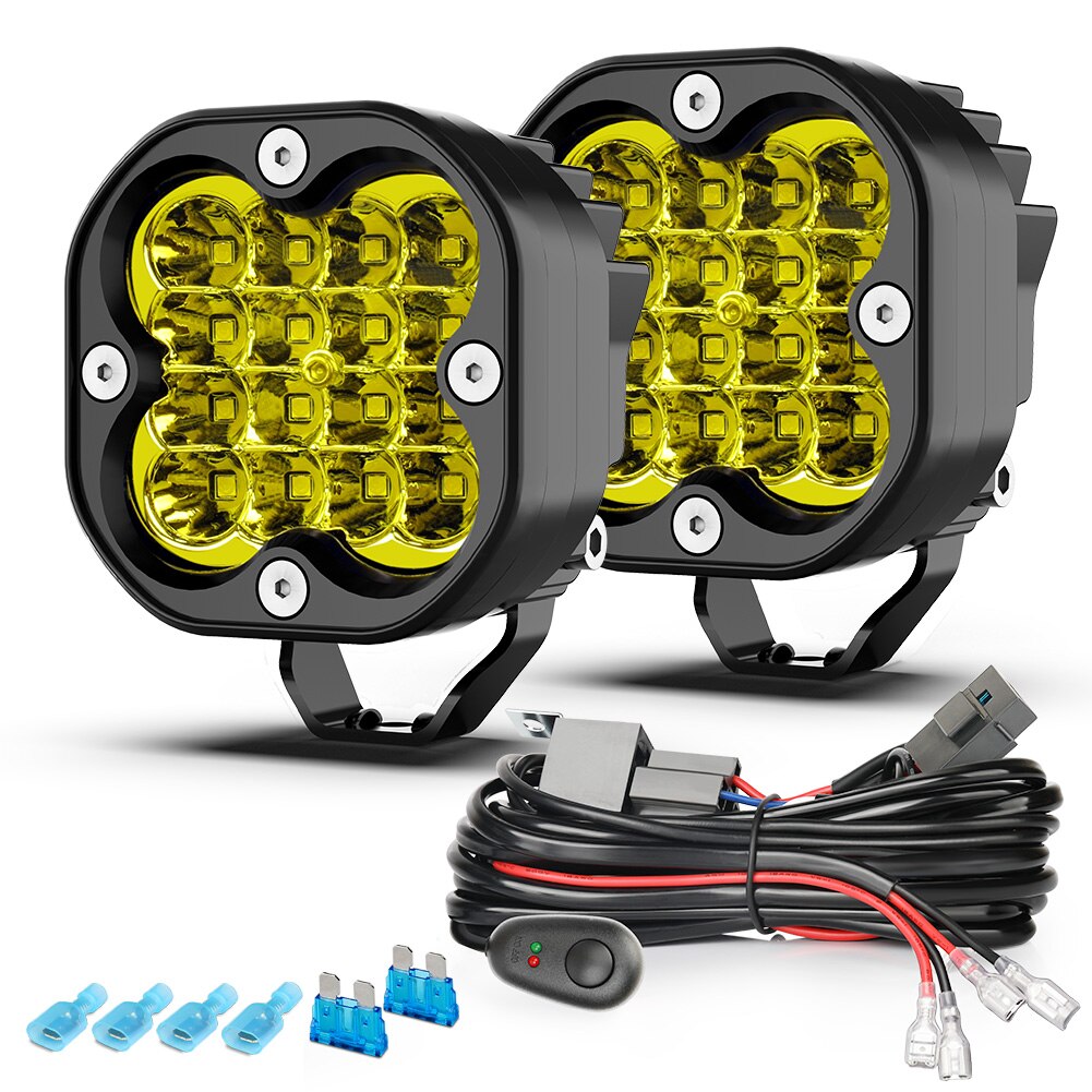 3 Inch Led Work Light Bar 12V Spotlights 4x4 Offroad Accessories LED Headlights Fog Lamp For Motorcycle Jeep Truck ATV