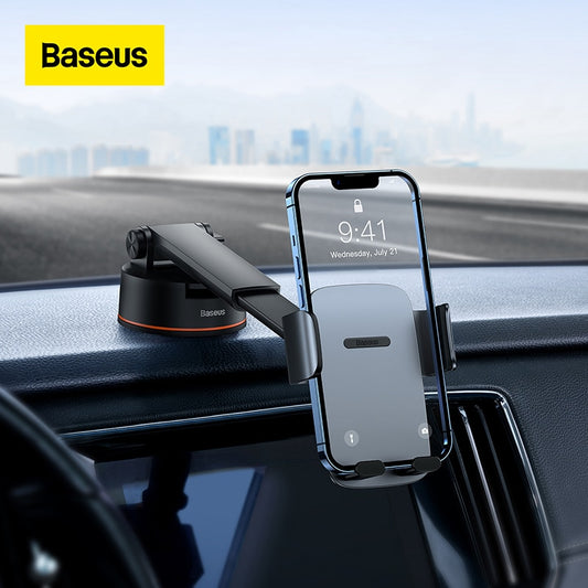 Baseus Car Phone Holder Stand Gravity Dashboard 900° Adjustable Support iPhone 14 Pro Xiaomi Samsung Huawei Mobile Phone Holder